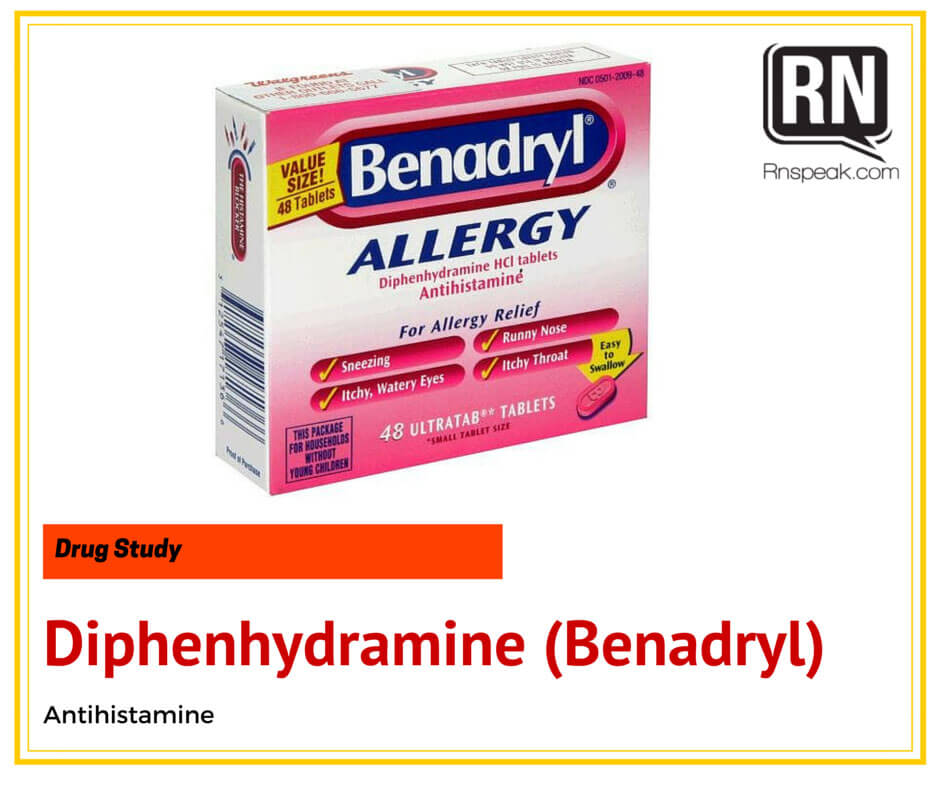 Diphenhydramine-(Benadryl)-Drug-Study