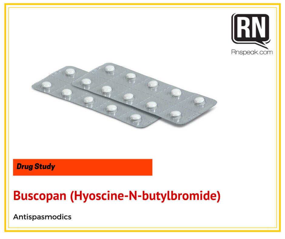 Buscopan Drug Study