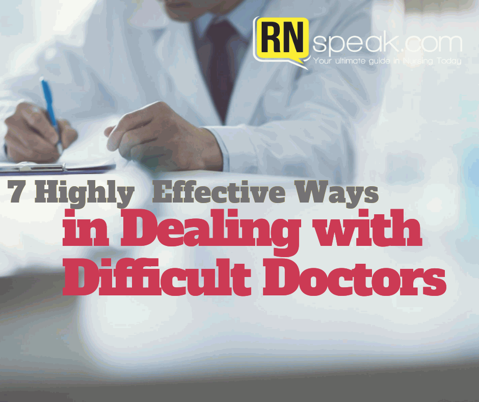 dealing with difficult doctors