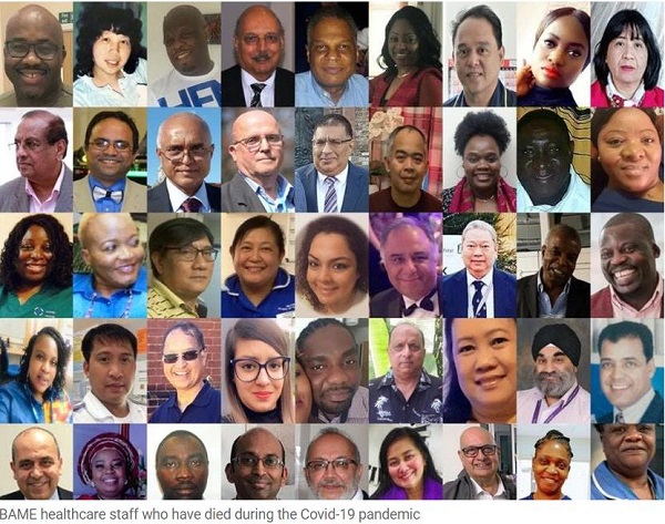 BAME healthcare worker staff